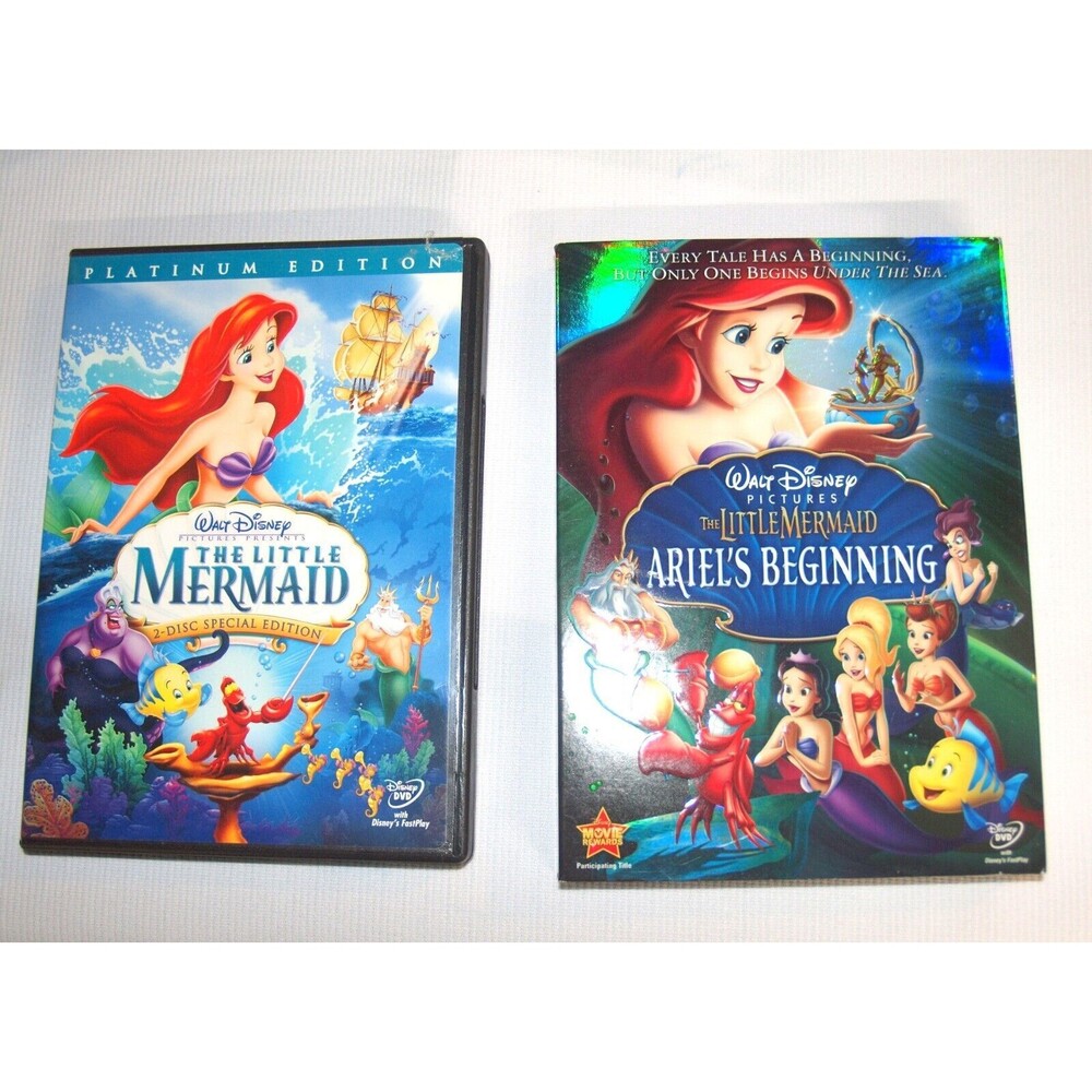 The Little Mermaid Platinum 2 Disc Edition & Disney's Ariel's Beginnings DVD